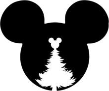 Minimalist Mickey Mouse Logo