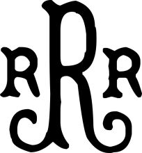 Stylized Letter 'R' with a Swirl Design