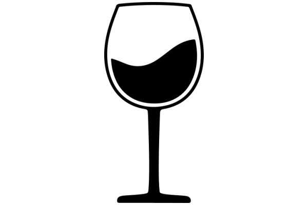 Simplistic Wine Glass Icon