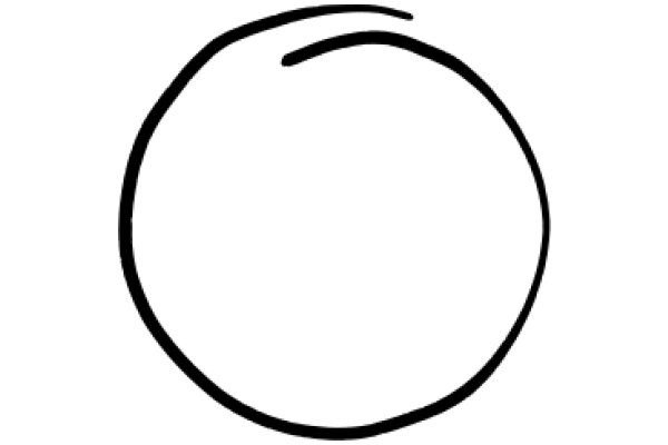 Simplicity in Design: A Circle with a Curved Line