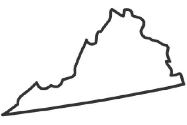 Simplistic Line Drawing of a Mountain