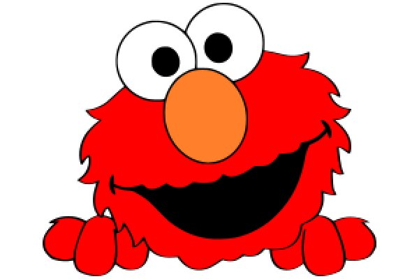 Elmo's Happy Smile: A Delightful Cartoon Character