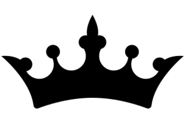 Elegant Black Crown Silhouette