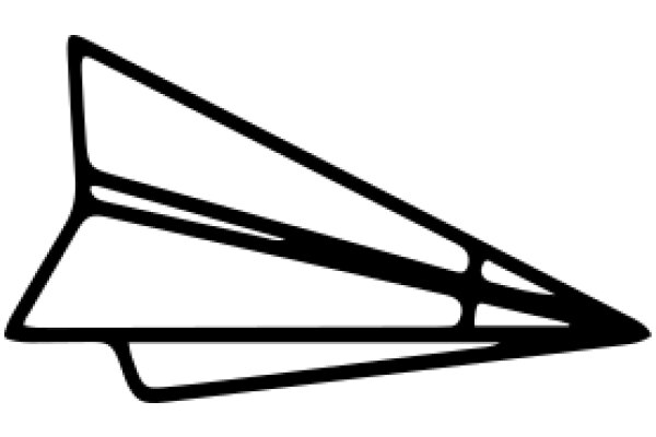 Simplistic Line Art of an Airplane Wing