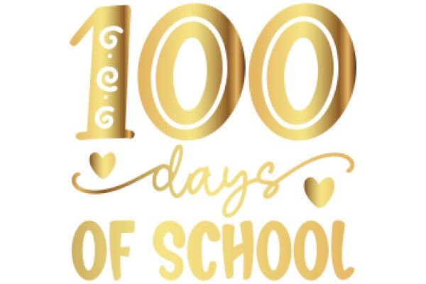 Celebrating 100 Days of School with a Golden Heart