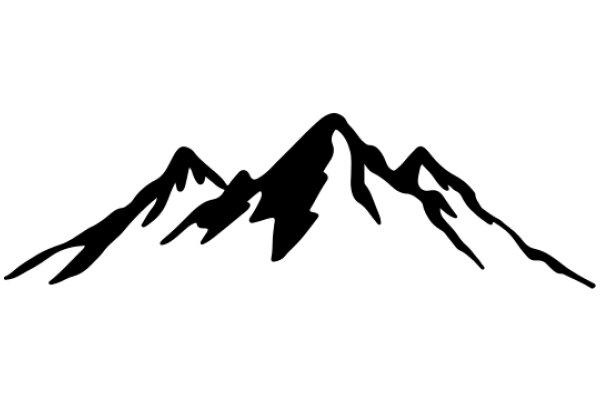 Silhouette of a Mountain Range