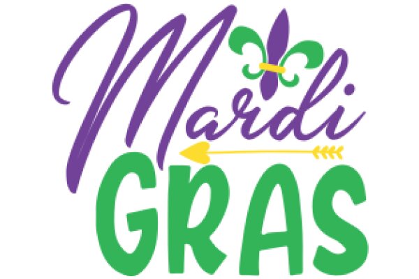 Celebrating Mardi Gras with a Purple and Green Logo