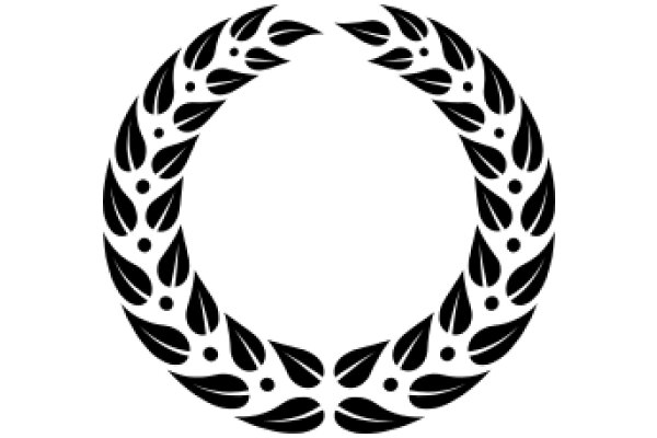 Stylized Laurel Wreath Design