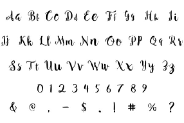 Handwritten Text: A Collection of Cursive Letters and Numbers