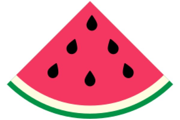 Vibrant Watermelon Logo with a Classic Green Stem