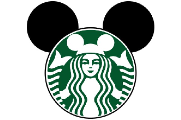 Starbucks Logo with Mickey Mouse Ears