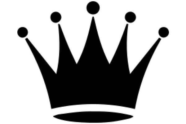 Elegant Black Crown Icon