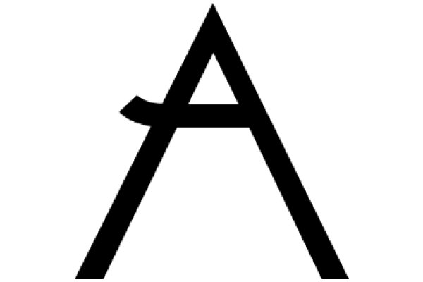 A Pixelated Letter 'A' on a White Background