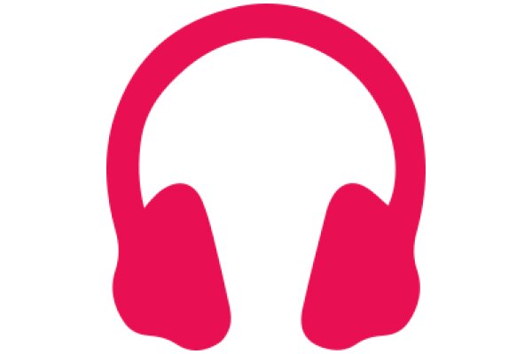 Vibrant Pink Headphones Icon