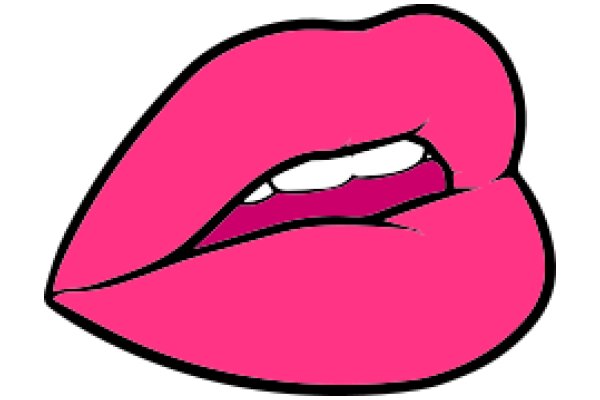 Vivid Pink Lipstick Drawing