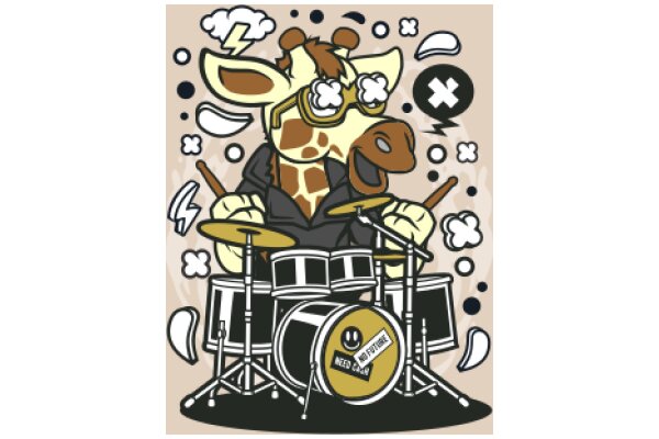 Groovy Giraffe Drummer: A Musical Adventure