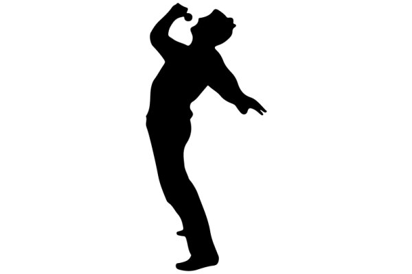 Silhouette of a Man in a Pose