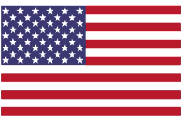 United States Flag with Stars and Stripes