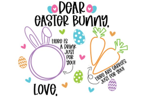 Easter Bunny Greeting Card: A Drink Just for You!