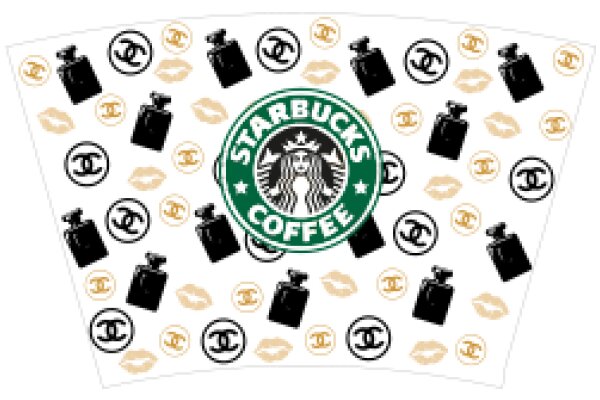 Starbucks Coffee Advertisement with Branded Items