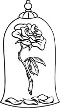 A Rose in a Glass Vase