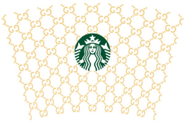 Starbucks Logo Embedded in a Pattern of Gs