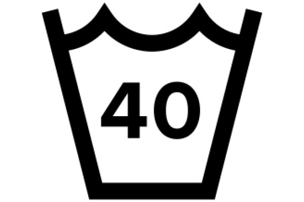 Simplistic Icon of a Number 40