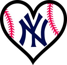 New York Yankees Logo in a Heart Shape