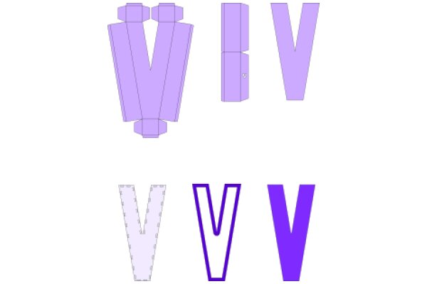 Vivid Visions: A Purple Artwork Exploring the Alphabet