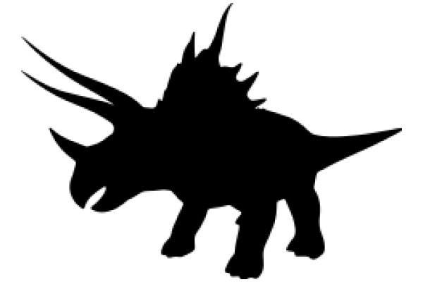 Silhouette of a Dinosaur: A Illustration