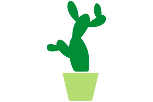 A Playful Cactus in a Pot