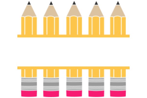 A Collection of Yellow Pencils with Pink and Gray Erasers