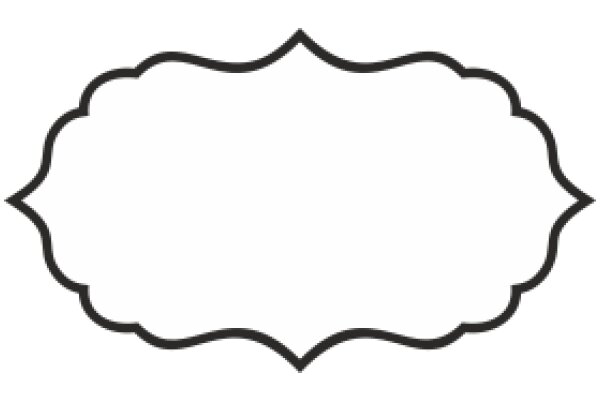 Pixellated Oval Shape on White Background