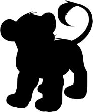 A Silhouette of a Lion-like Figure