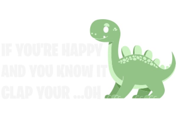 A Friendly Green Dinosaur: A Symbol of Happiness and Knowledge