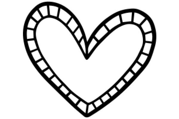 Simplistic Line Art of a Heart