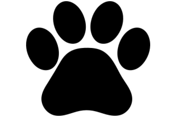 A Simple Paw Print Icon