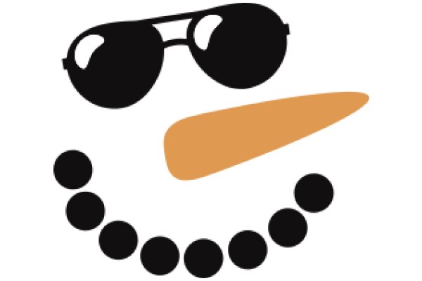 Stylish Sunglasses and Carrot Smile Emoji