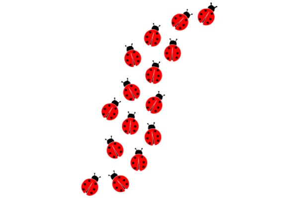 A Playful Display of Ladybugs