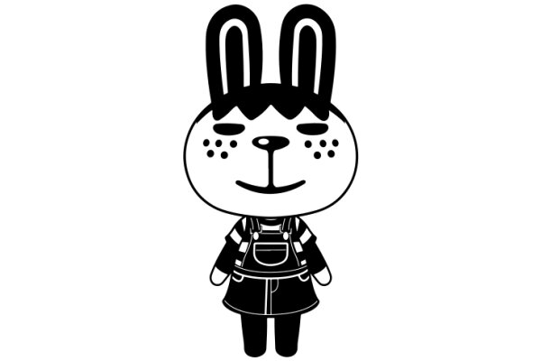 A Charming Cartoon Bunny