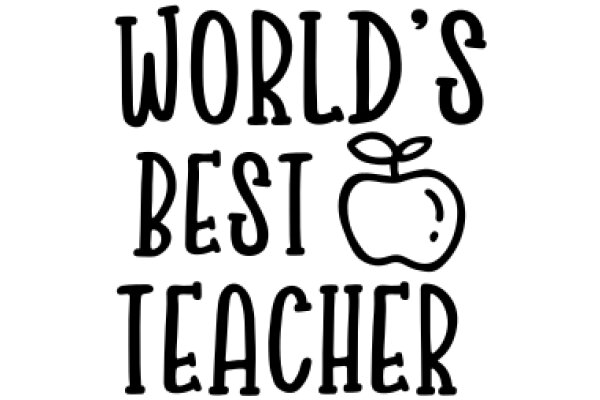 World's Best Teacher: A Graphic Design