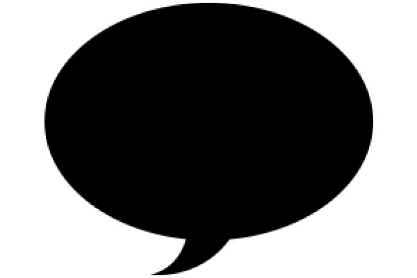 A Solid Black Speech Bubble