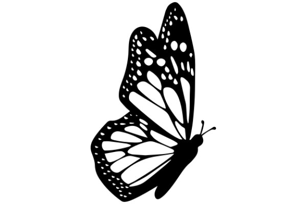 Stylized Butterfly Silhouette