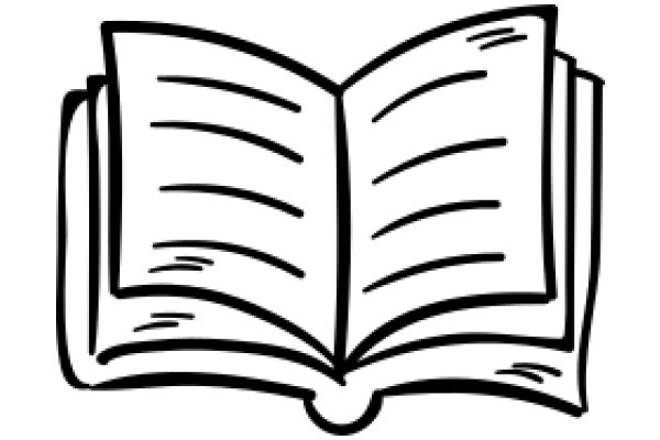 A Simple Line Drawing of a Book