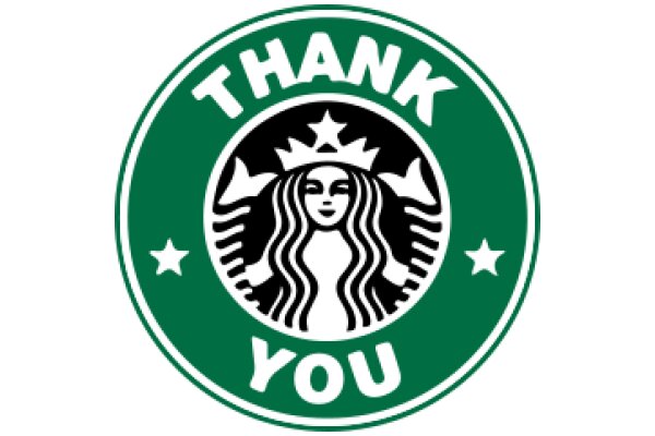 Starbucks Logo with 'Thank You' Message