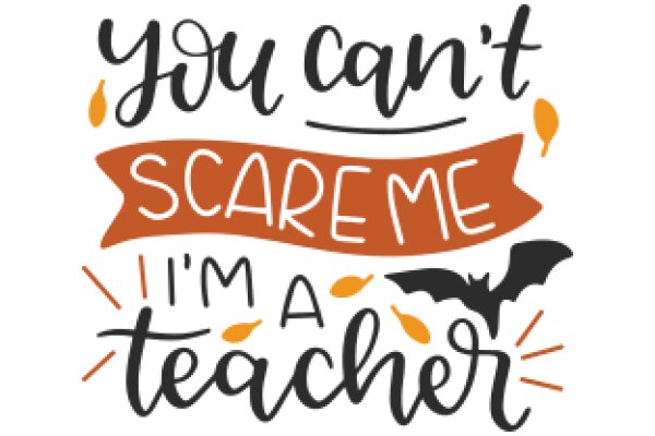 A Playful Halloween-themed Sign for a Teacher