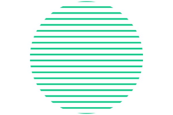 Stylized Circular Pattern with Green and White Stripes