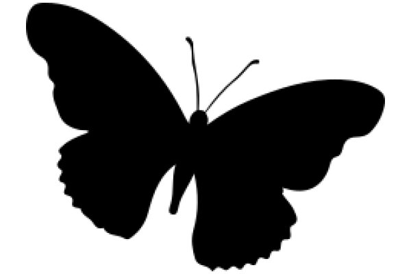 A Silhouette of a Butterfly