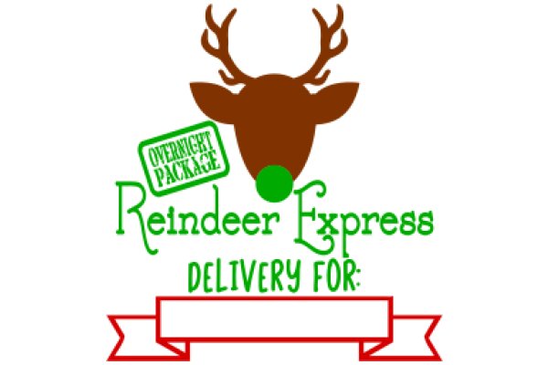 Reindeer Express Delivery: A Festive Logo for the Holiday Season