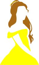 A Stylized Portrait of a Woman in a Yellow Dress